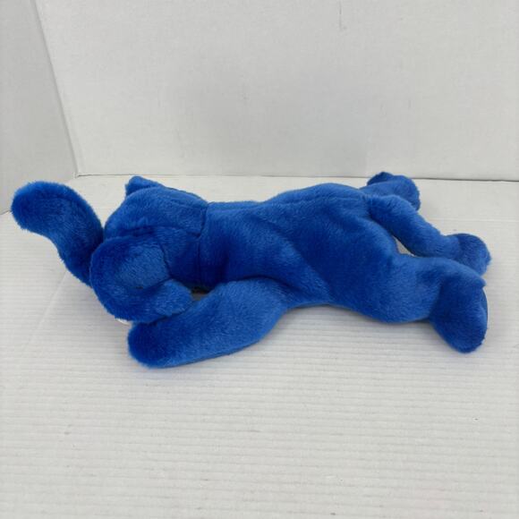 Ty Beanie Buddies Peanut Blue Elephant Plush Pink Ears 16 Inch 1998 Vintage - Picture 4 of 11